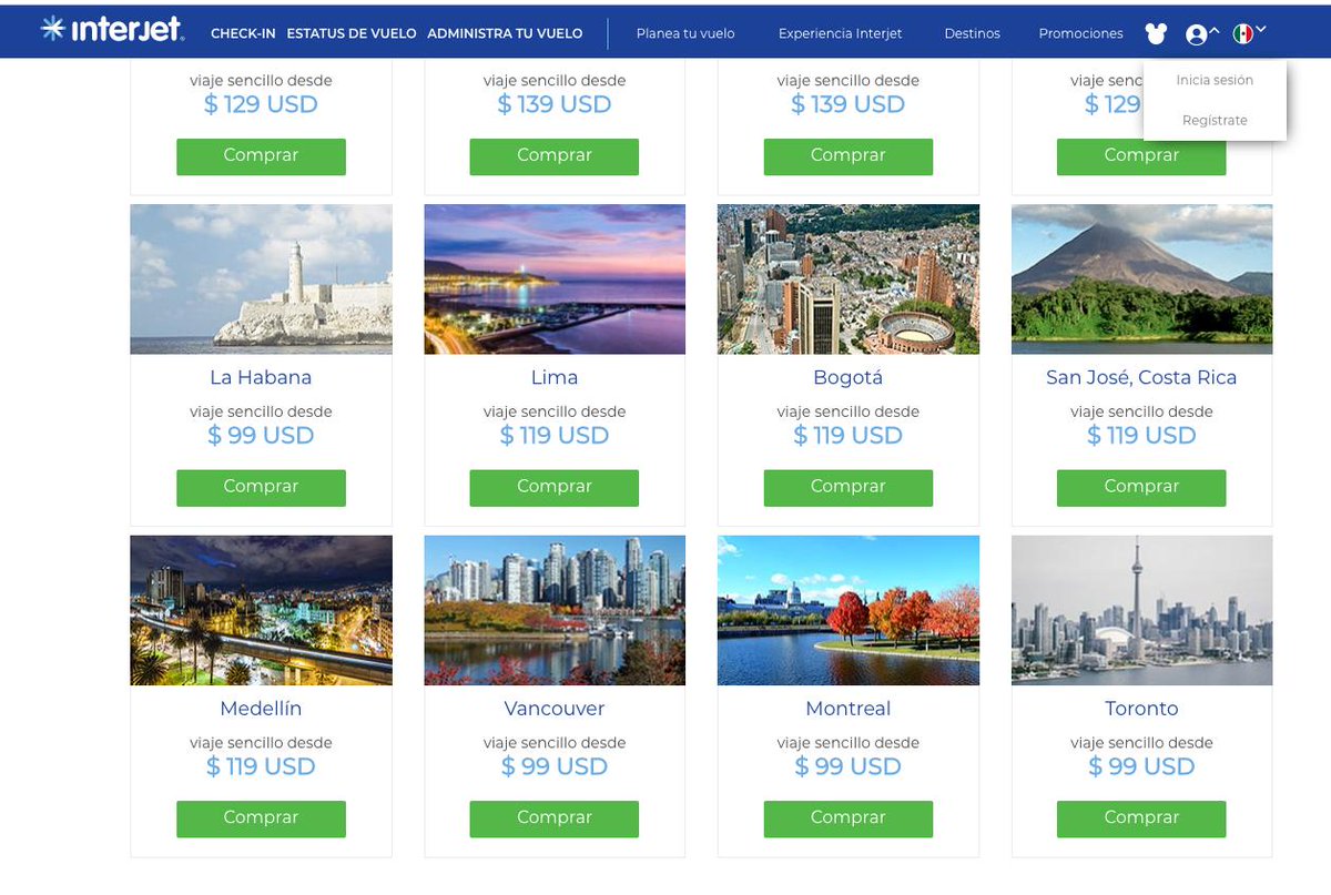 oye <a href="/Profeco/">Profeco</a>  es legal que <a href="/interjet/">Interjet</a> diga que tiene vuelos a Vancouver por 99$ pero revisando mes con mes, desde hoy hasta el 2021 no haya ningun dia que los vuelos cuesten eso ??? no les corresponde algun tipo de multa por publicidad engañosa ?