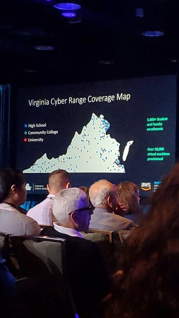 There are 30,000 open cyber security jobs in Northern Virginia alone! #AWSImagine