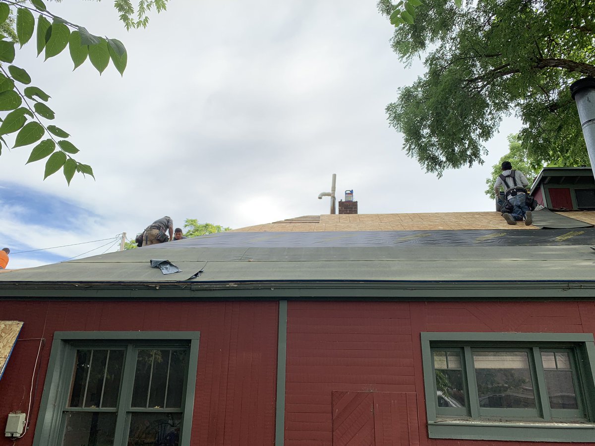 castleroofing2's tweet photo. This almost 80-year-old roof is getting up to code with new sheathing, and shingles. She is going to look so pretty soon. #newroof #uptocode #crowningyourgreastestinvestment #castleroofingllc https://t.co/wrT3Hzwqgg