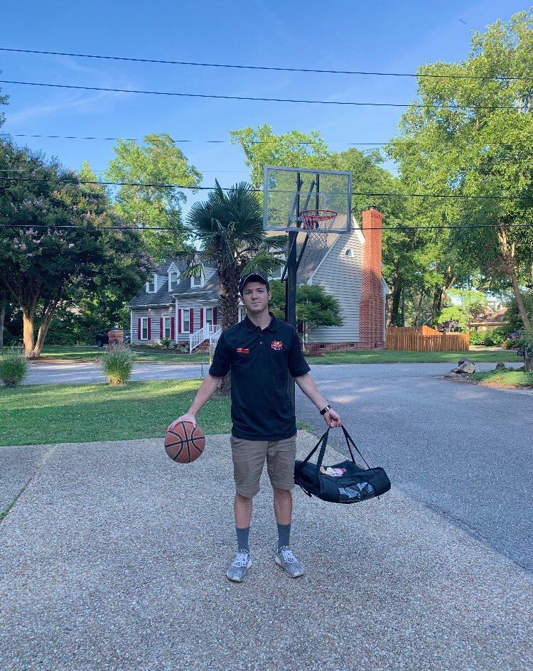 CoachGHudson's tweet photo. Upcoming Randolph Senior,Brandon Schlick, spreading the word about the delicious food of Italy!😉 https://t.co/Rie6epKxEe