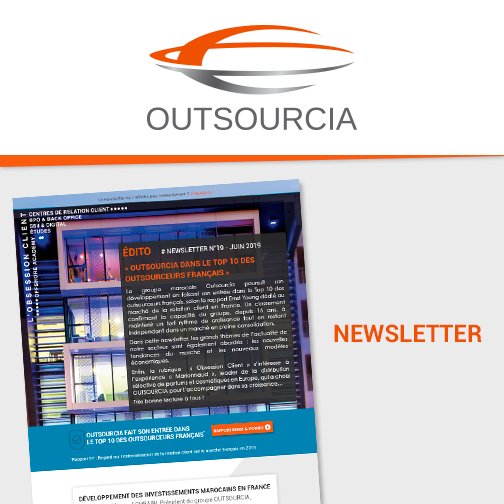 Outsourcia's tweet photo. La nouvelle Newsletter du #GroupeOutsourcia est disponible ici >> https://t.co/Z2ZSUhqplV
#Offshore #Onshore #Nearshore #Centredappels #CallCenter #RelationClient #BPO #BackOffice #Digital #SocialCRM #Etudes #France #Maroc #Madagascar #Niger #ObsessionClient https://t.co/yzOChkCOuT