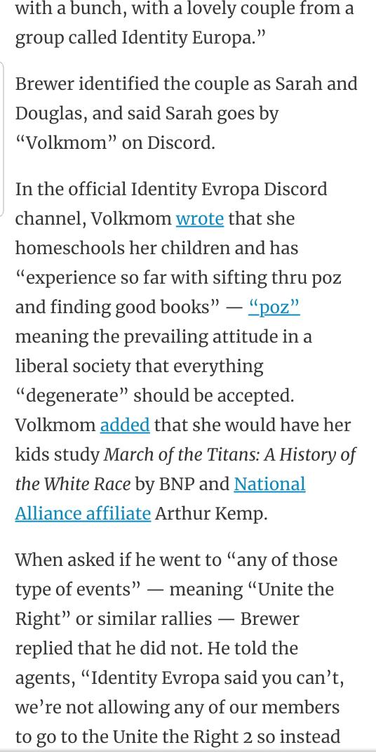 "Volk," btw, is another capital-N Nazi favorite. It references that idea of pure aryan race (volk), and it's an especially popular reference for performative tradwives like Volkmom, who was part of that couple who vandalized an Indiana synagogue with swastikas.