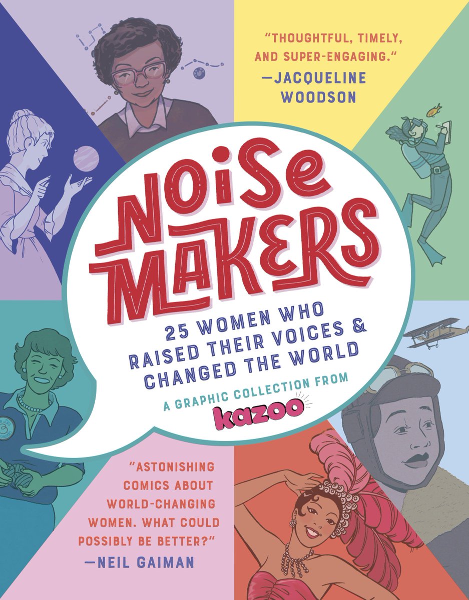 Starting today you can pre-order NOISEMAKERS: 25 Women Who Raised Their Voices &amp; Changed the World! This is a kid's comic anthology of famous women throughout history compiled by @Kazoomagazine, including a 6-page story about Ida Lewis, by me!  https://t.co/AIJhwlzwsl 