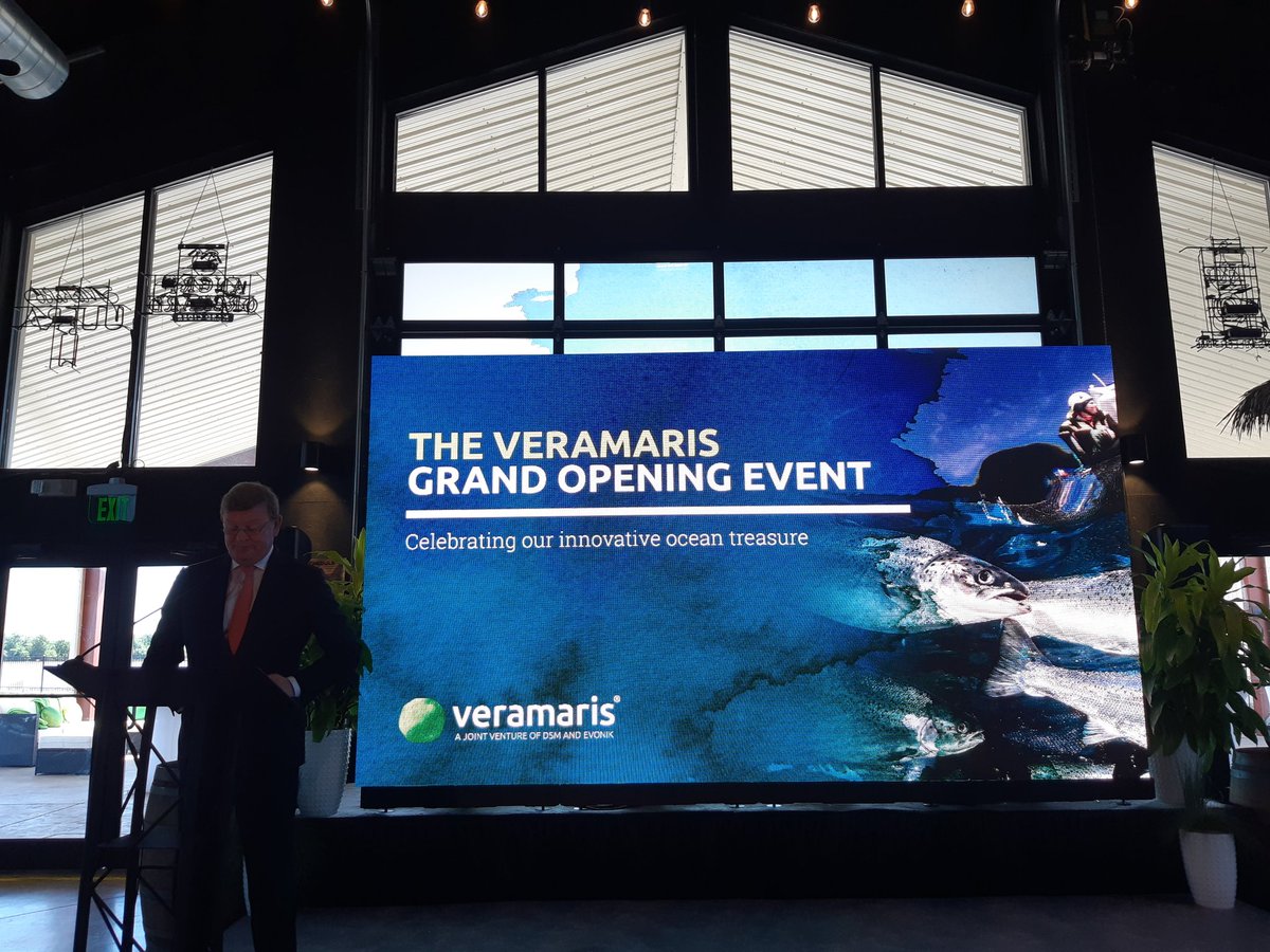 "Veramaris fits perfectly with our purpose-led, performance-driven strategy focused on addressing the world's biggest challenges while creating economic, environmental and societal value for all our stakeholders", says Feike Sijbesma, CEO of @DSM at the #VeramarisOpening.