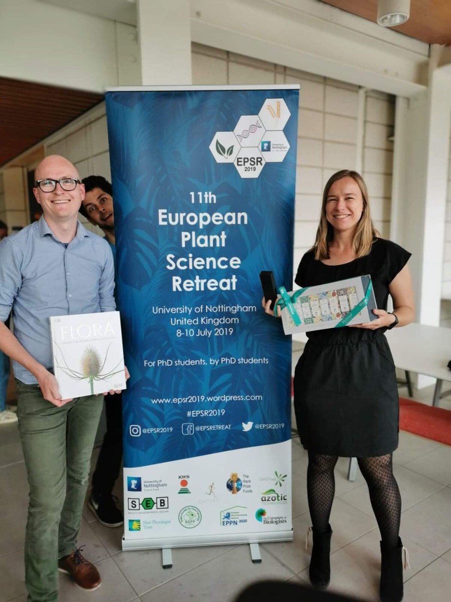 epsr2019's tweet photo. Congratulations to our poster and presentation number 1 winners. 🎉🏆 #EPSR2019 https://t.co/cHMptbOCex