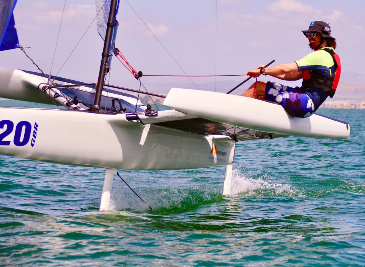 Dinghy foiling at our brand new Mar Menor Beachclub in Spain.

*NEW FOR SUMMER '19 ⛵️🇪🇸

neilson.co.uk/beach/activiti…

<a href="/NeilsonMarMenor/">Neilson Mar Menor Beachclub</a> #sailing #dinghysailing #foiling #hyfrofoil #dinghyfoiling