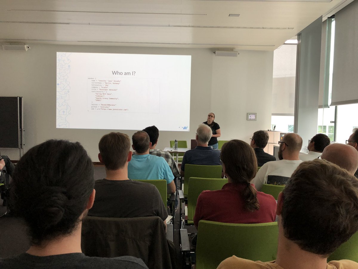Thank you so much <a href="/codeJENNerator/">Jenn Strater (she/her)</a> for giving us a presentation on <a href="/gradle/">Gradle Technologies</a> in Münster.