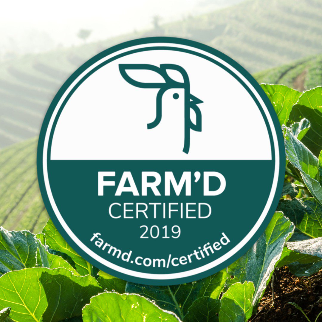 GetFarmd's tweet photo. We are so excited to officially announce our Farm’d Certified program! Now, whenever you see this logo, you can be sure that the restaurant you are eating at, is supporting local farmers in a way that’s sustainable and fair. Interested in learning more?: https://t.co/1IPFpEX9w0 https://t.co/75IEtBzSkM