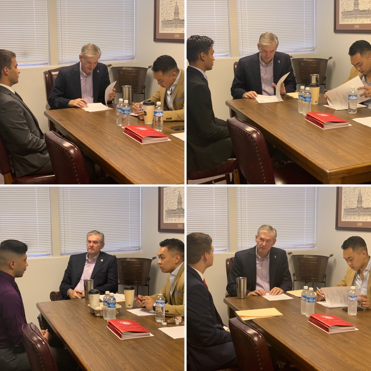 RepEdThompson's tweet image. District Director for US Congressman @PeteOlson &amp;amp; @USArmy Captain, Christian Bionat joined me for the Texas Armed Services Scholarship Program Finalist Interviews. It’s going to be a tough decision we’ll have to make. Stay tuned to hear who I will nominate! #txlege #hd29 #TASSP