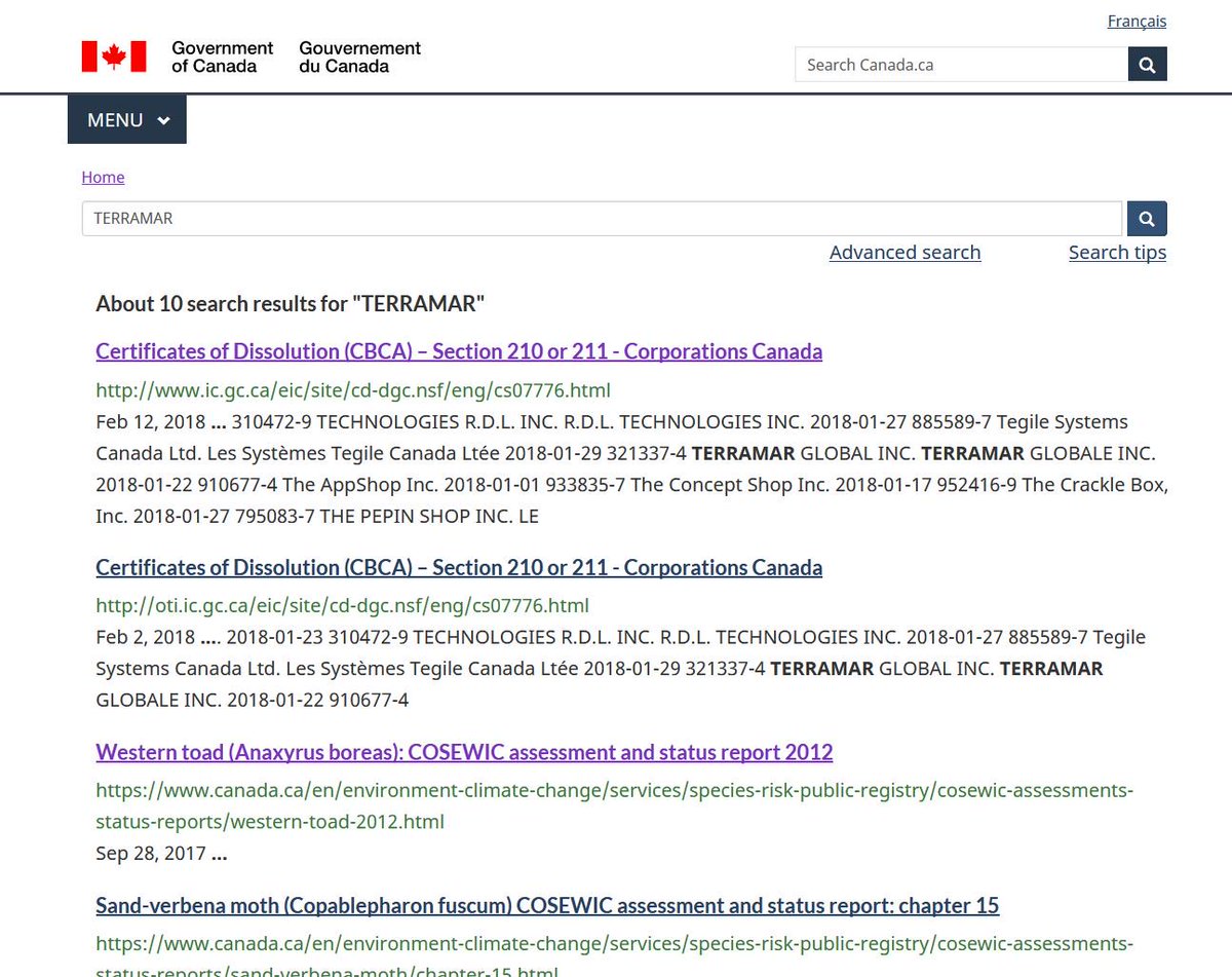 Tarramar connected to environmental activism in BC. To be clear, I don't know if this is the same "Terramar", but it would sure be an odd coincidence.Surprise, surprise....