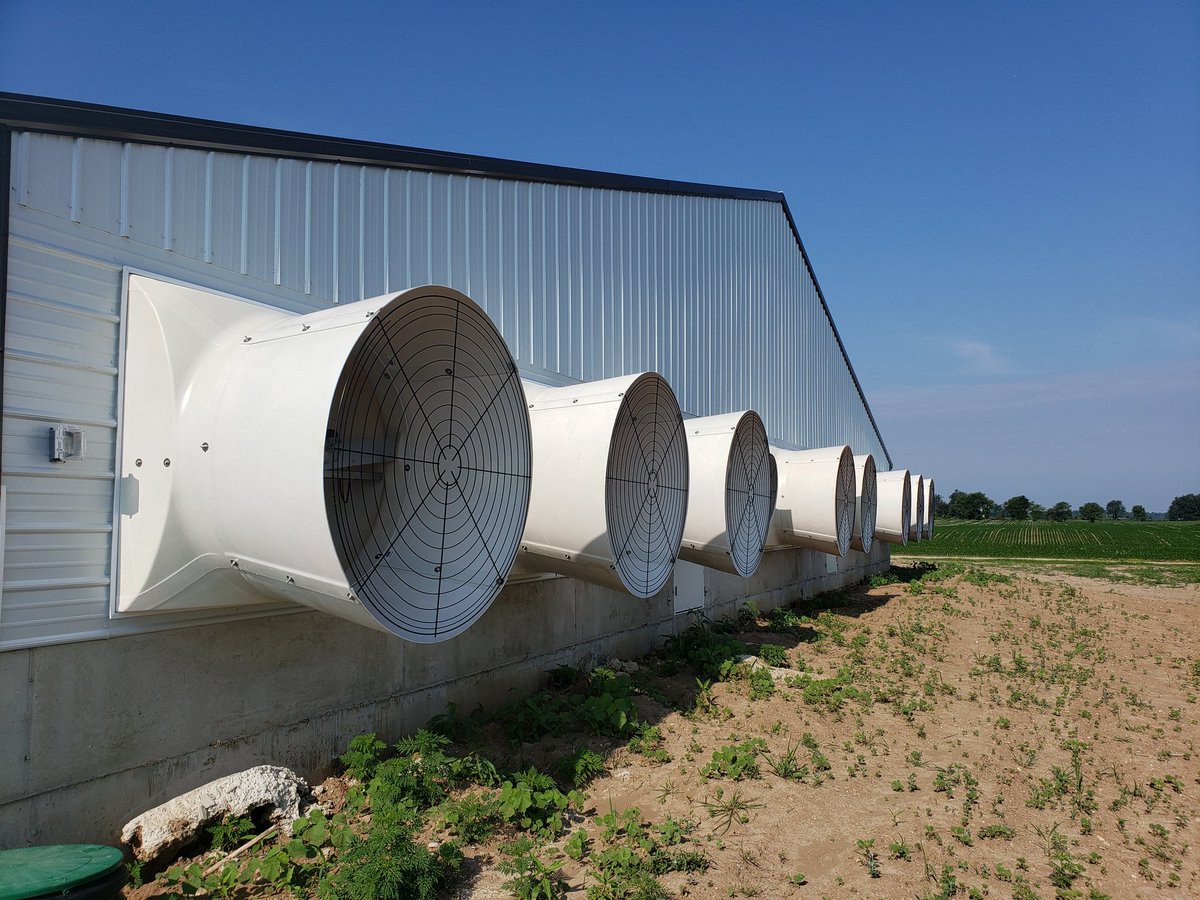 homan_inc's tweet photo. Getting some hog barns up after all the spring rains. Great looking site and equipment. @AP_Pork #morebaconplease https://t.co/mInpK9xDmG