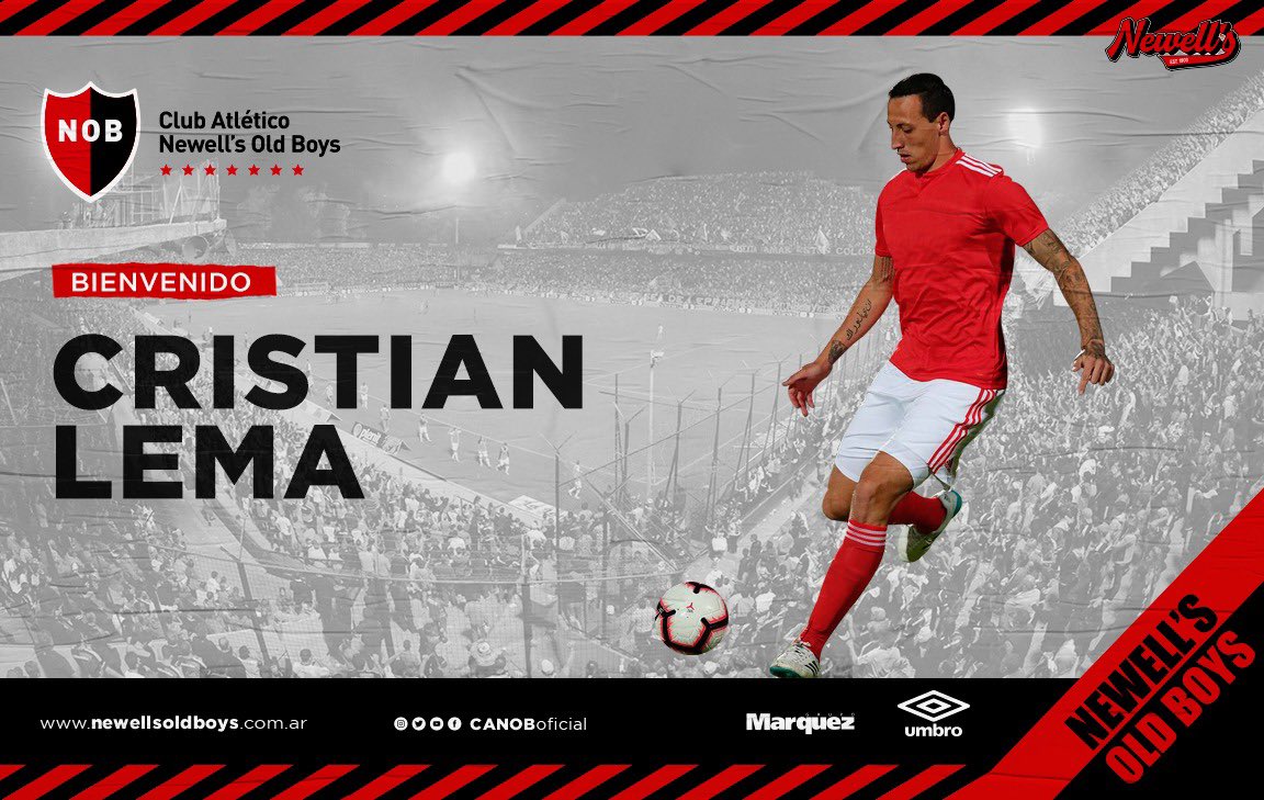 Cristian Lema es nuevo jugador de #Newells. ¡Bienvenido al Más Grande del Interior! 🔴⚫️

#VamosNewells 💪🏼