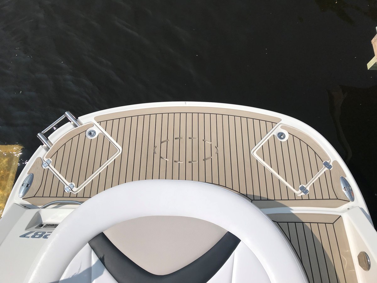 Beautiful 2011 SSX CHAPARRAL, custom fabricated with <a href="/FlexiteekUSA/">Flexiteek USA</a> 2G, Weathered with Black Flexiteek Flooring! Call us for an estimate for your vessel