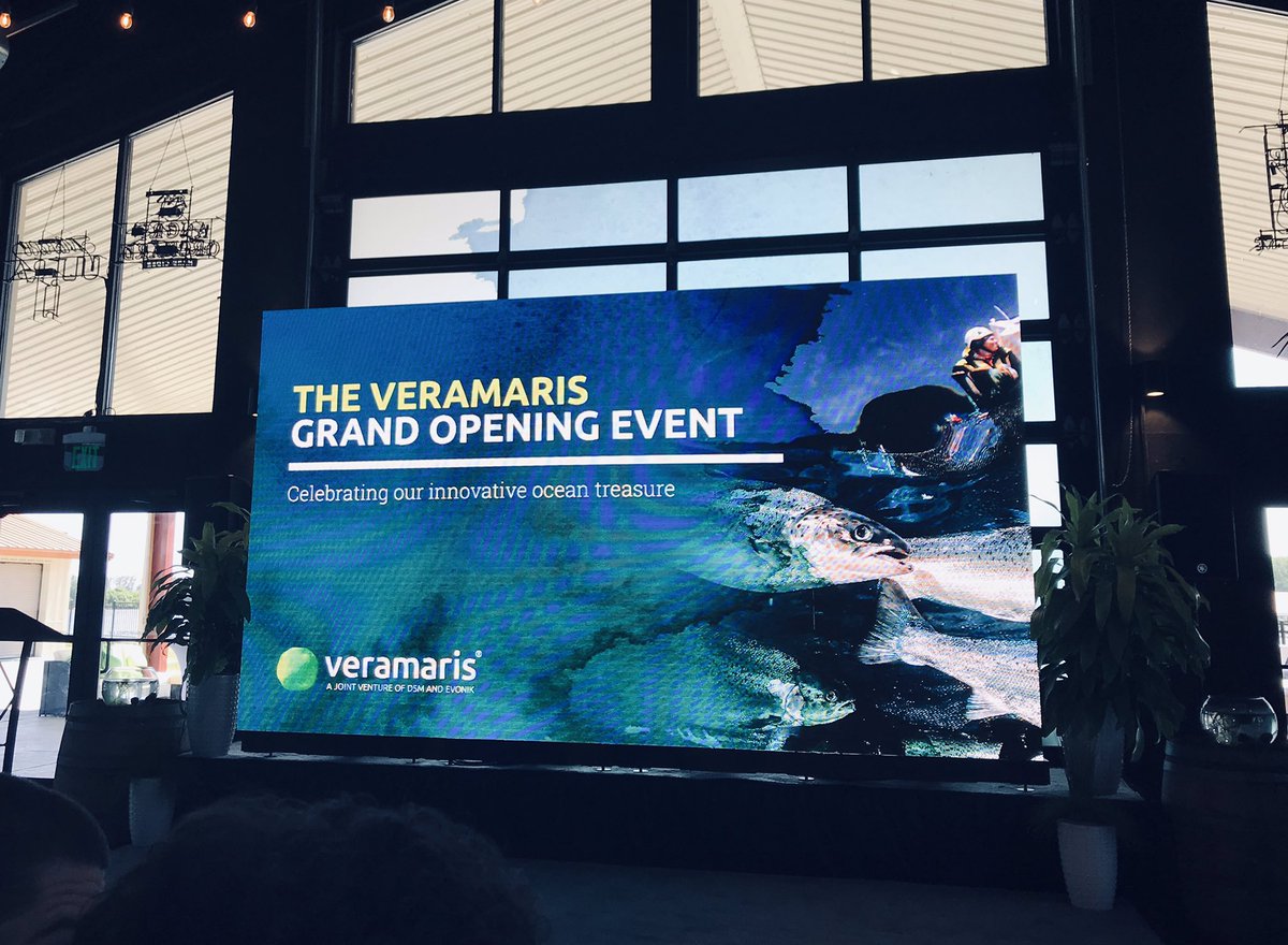Proud to participate in the Grand Opening Event of #Veramaris first #omega-3 algal oil production plant in Blair #Nebraska. After four years of hard work, our dream of a more sustainable omega-3 EPA and DHA source for the global salmon aquaculture industry comes true: