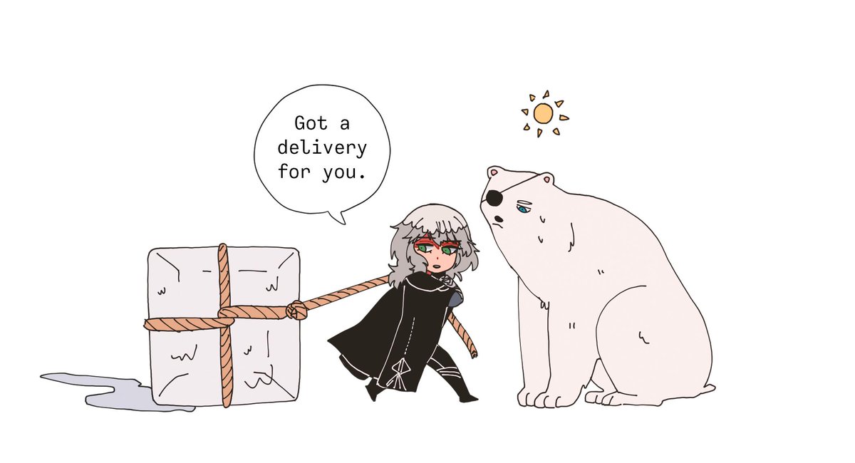 i should say that i'm not an expert on The Biomes Of Fódlan so i don't know if they have polar bears or not but f nothing else i think they could have white bears who live in cold places. like, that seems feasible to me