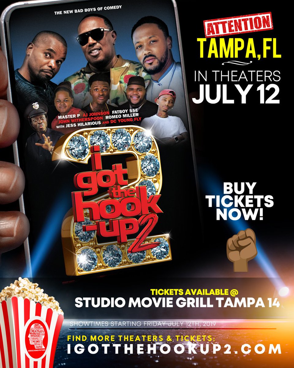 igotthehookup2's tweet photo. I GOT THE HOOK UP 2 IN THEATERS AND VOD FRIDAY JULY 12TH 2019 - get tickets, theaters and vod now: https://t.co/wfRUVwvsV5 #IGOTTHEHOOKUP2 #NEWORLEANS #WashingtonDC #TampaBay #SanFrancisco #Oakland #masterp https://t.co/xuMuCqkRW7