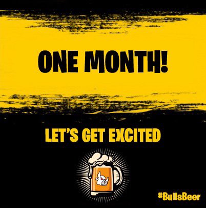 BullsBeerFest's tweet photo. Only 1️⃣ month to #BullsBeerFest

Who is excited for this years festival?

Tickets are still available!

Get all the info ⬇️
https://t.co/mtLunchTT2

Tickets Direct ⬇️
https://t.co/7ijMzHlBCj

#BullsBeer 🍺🍺🍺 https://t.co/P0jr5AoaPA