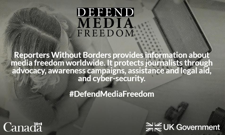CanadaFP's tweet image. Answer: #ReportersWithoutBorders @RSF_en rsf.org/en
#ForFreedomOfInformation
#DefendMediaFreedom