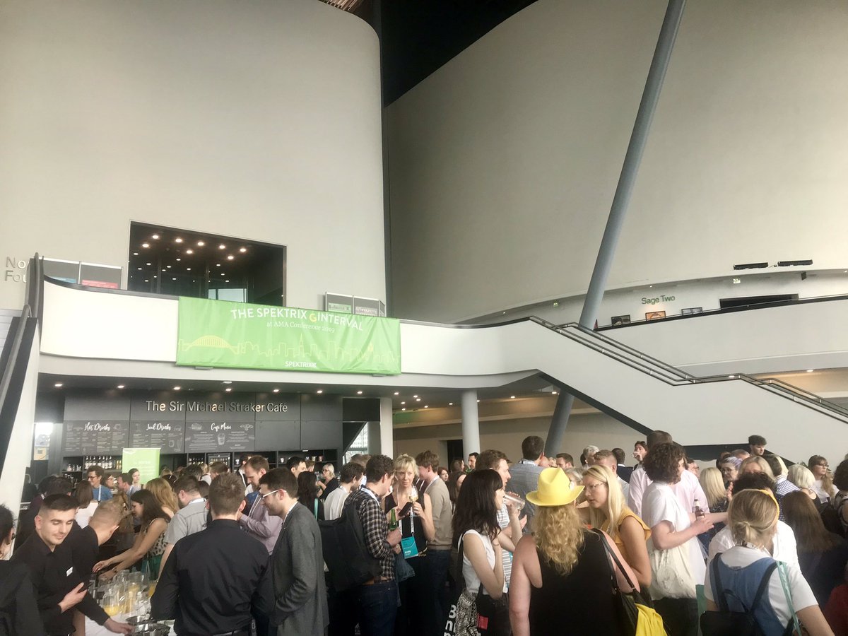 andyb_briz's tweet photo. The legendary @spektrix #ginterval vibe is live @Sage_Gateshead. And, if nothing else, I *finally* got a notepad. #AMAconf https://t.co/qfRYiaIr3g