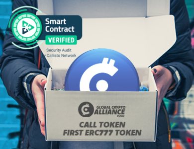 GlobalCryptoAll's tweet photo. #GlobalCryptoAlliance #GCA celebrates the #Security #Audit of our #SmartContract for #CALL the very first #ERC777 token in #Ethereum, audited by @CallistoNet! #CALL tokens, the fuel of our News #Reward Platform @gcnews_io @0xjac Special Thanks to https://t.co/5qA2pdNUdA
#gcn https://t.co/u70nKeLJQr