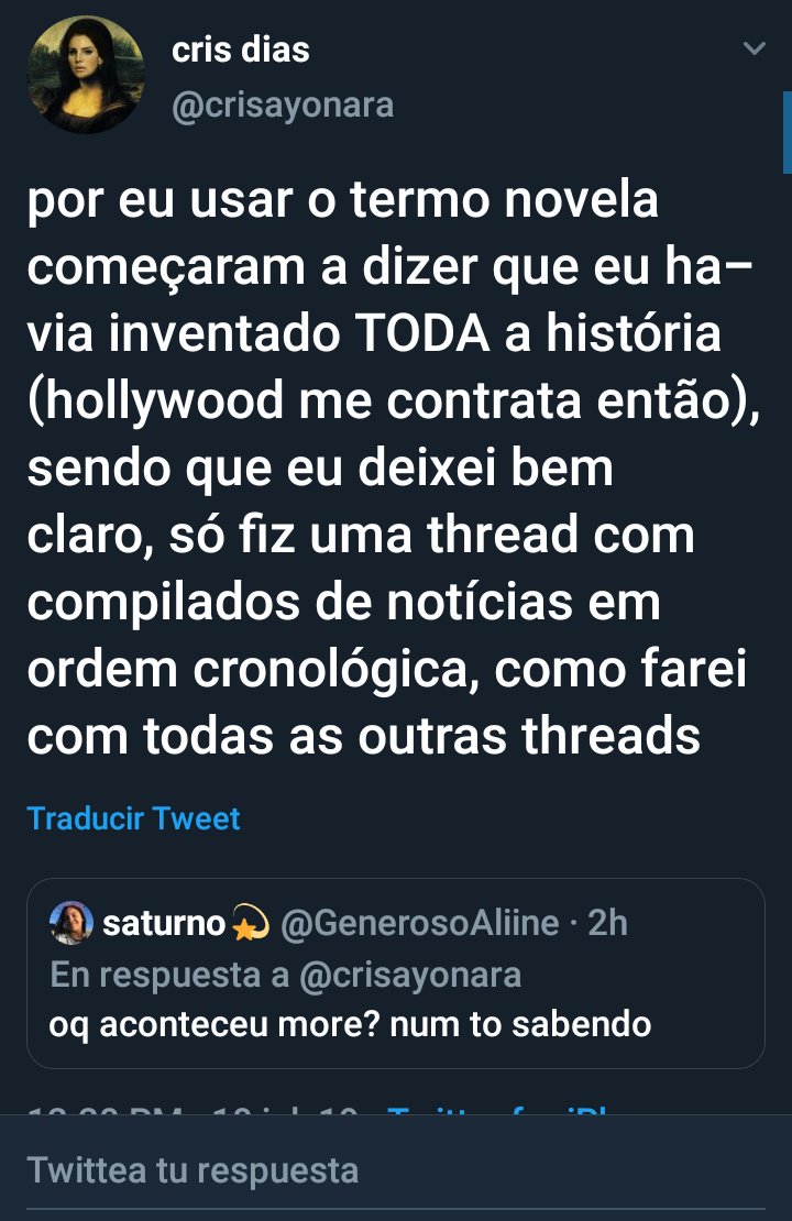 NataliadeRiver's tweet photo. GENTE LAS FANS DE JUSTIN ESTAN PASANDO INFO FALSA SOBRE EL HILO DE SELENA Y JUSTIN, ESTO DIJO LA AUTORA BRASILERA DEL HILO, NO ES MENTIRA DEN RT PARA QUE NADIE SE CREA ESO...

EL HILO NO ES UNA NOVELA. https://t.co/verZApiGhj