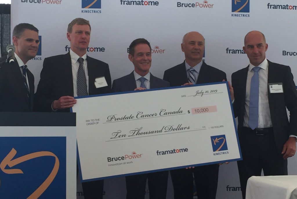 Framatome_CA's tweet photo. We're proud to join @Bruce_Power and @KINECTRICS in this contribution to @ProstateCancerC 
https://t.co/O9jex3ytni https://t.co/DpSdGjOSyD