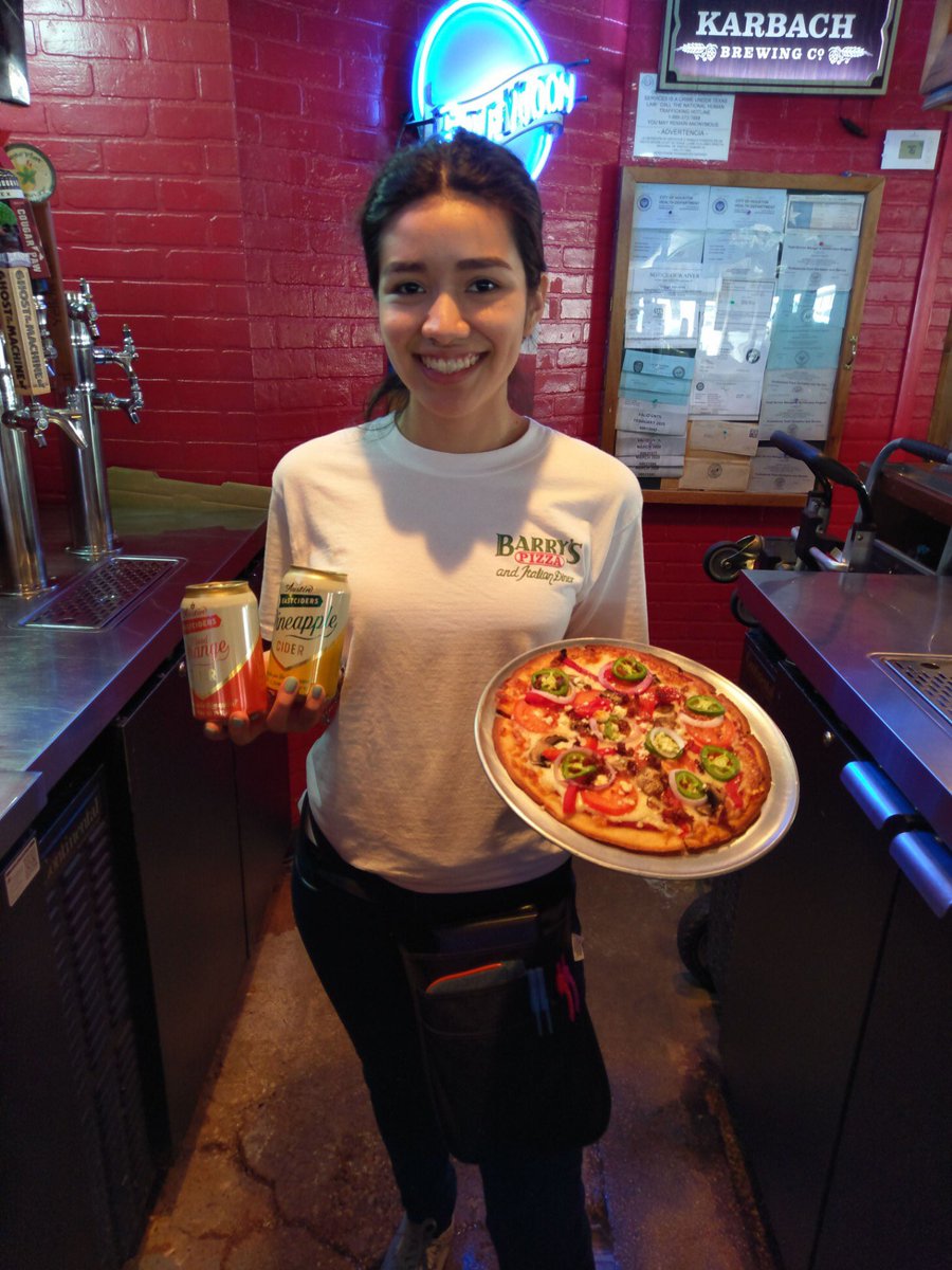 RT^<a href="/Barrys_Pizza/">Barrys Pizza</a>: Perfect meal for a hot day! Pizza and a few ciders from @Eastciders! Pint night tonight starts at 6pm