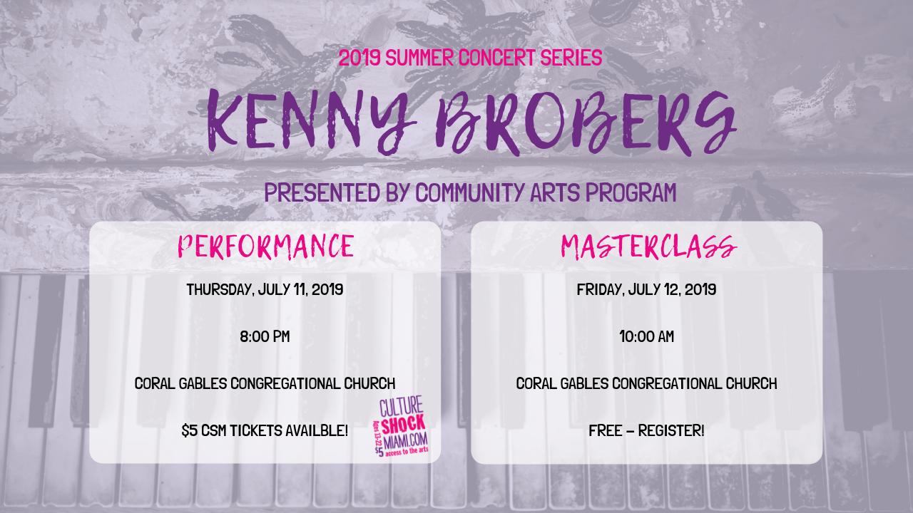 Culture Shock Miami on Twitter: "See Kenny Broberg perform this