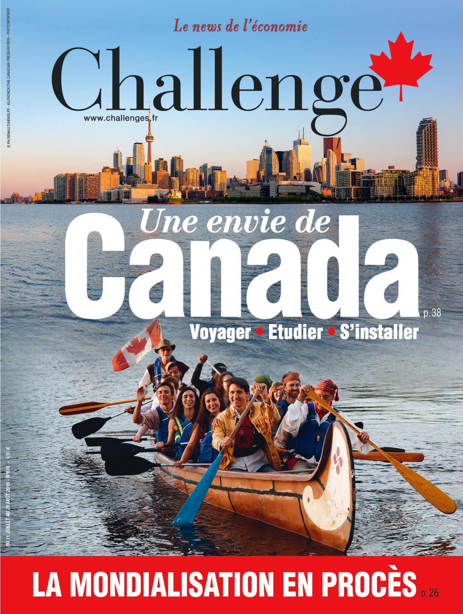 Challenges's tweet photo. 💡 A LA UNE : Voyager, étudier, s'installer... une envie de Canada 🇨🇦

📰 Et aussi : la mondialisation en procès 🌎

⚠ Le classement @Challenges 2019 des #500Fortunes 👇
https://t.co/rrYVGKuJZp

Abonnez-vous à @Challenges à partir d'1€ 🗞 📱 💻 
📌 https://t.co/31DXz91odW https://t.co/ud7FVMz27H