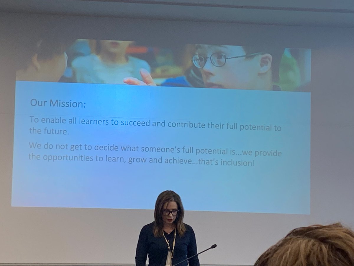 “We do not get to decide what someone’s full potential is ..,we provide opportunities to learn, grow and achieve ... that’s inclusion.” ⁦<a href="/UBCtelp/">UBC TELP</a>⁩ Thanks Joanna Angelidis ⁦<a href="/deltasd37/">DeltaSchoolDistrict</a>⁩