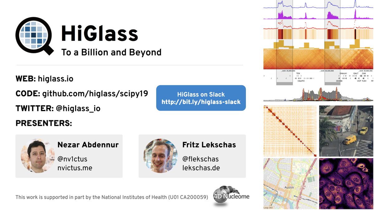 higlass_io's tweet image. Thanks #SciPy2019 folks for the great vibe this morning. In case you couldn&apos;t make it to @SciPyConf you can find our slides and demos at github.com/higlass/scipy19 And please reach out to @nv1ctus or @flekschas if you want to chat or have any questions about HiGlass