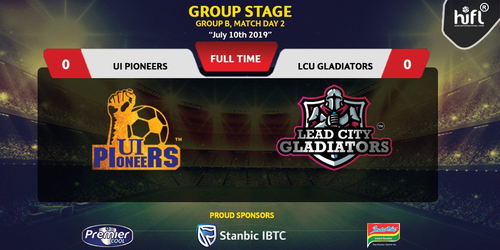 HiFLNigeria's tweet photo. The Ibadan Derby between @UIPioneers and @LCUGladiators ended goalless.
Nevertheless it wasn't short of exciting moments.
#UIvsLCU #HiFL2019 https://t.co/Mppa2PSNg0
