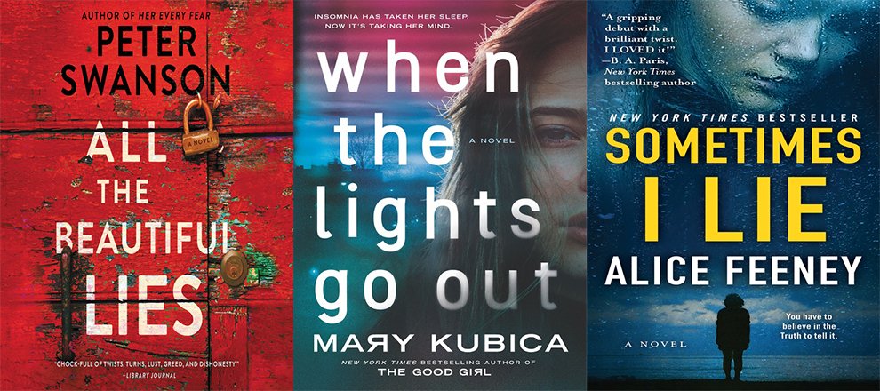 a collage of book covers. three side by side