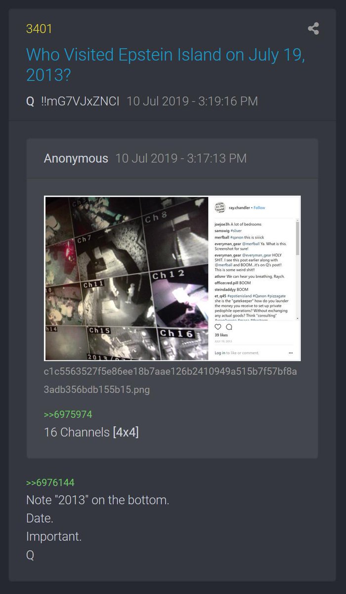 Ray Chandler posted camera footage from the rooms in Epstein Island, does this look remotely normal? What is really going on?These people are sickQ indicates the date of the post is important #QAnon  #WWG1WGA  #MEGA  #GreatAwakening  #DarkToLight  #Epstein  #BillClinton  #RayChandler