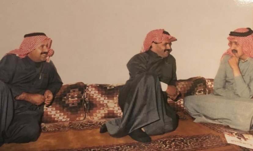 nawafalhamly's tweet photo. من اليمين الامير عبدالرحمن بن فيصل ال سعود والشيخ حمد صباح الاحمد وسليمان مطلق القملاس https://t.co/hna4CqkqlX