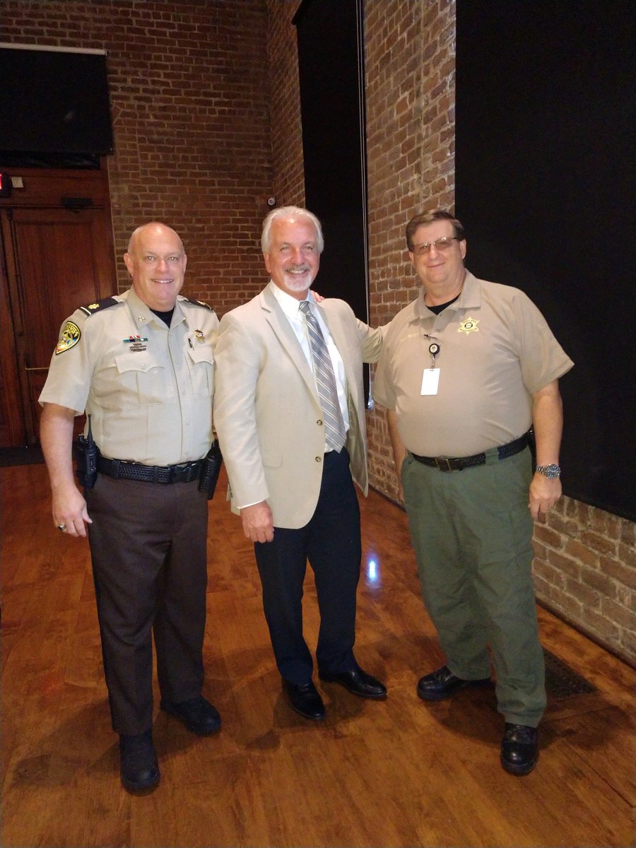 ESPNCoastal's tweet photo. Major Gary Taylor and Captain Terry Boyles of the @ChathamSheriff  and @GraingerHonda Mark Grainger at the #Savannah Downtown Business Association luncheon. 

Three great men in our Chatham County community. @PigskinRadio @KDSportsReport @CA_espn https://t.co/j0hOBzARDC