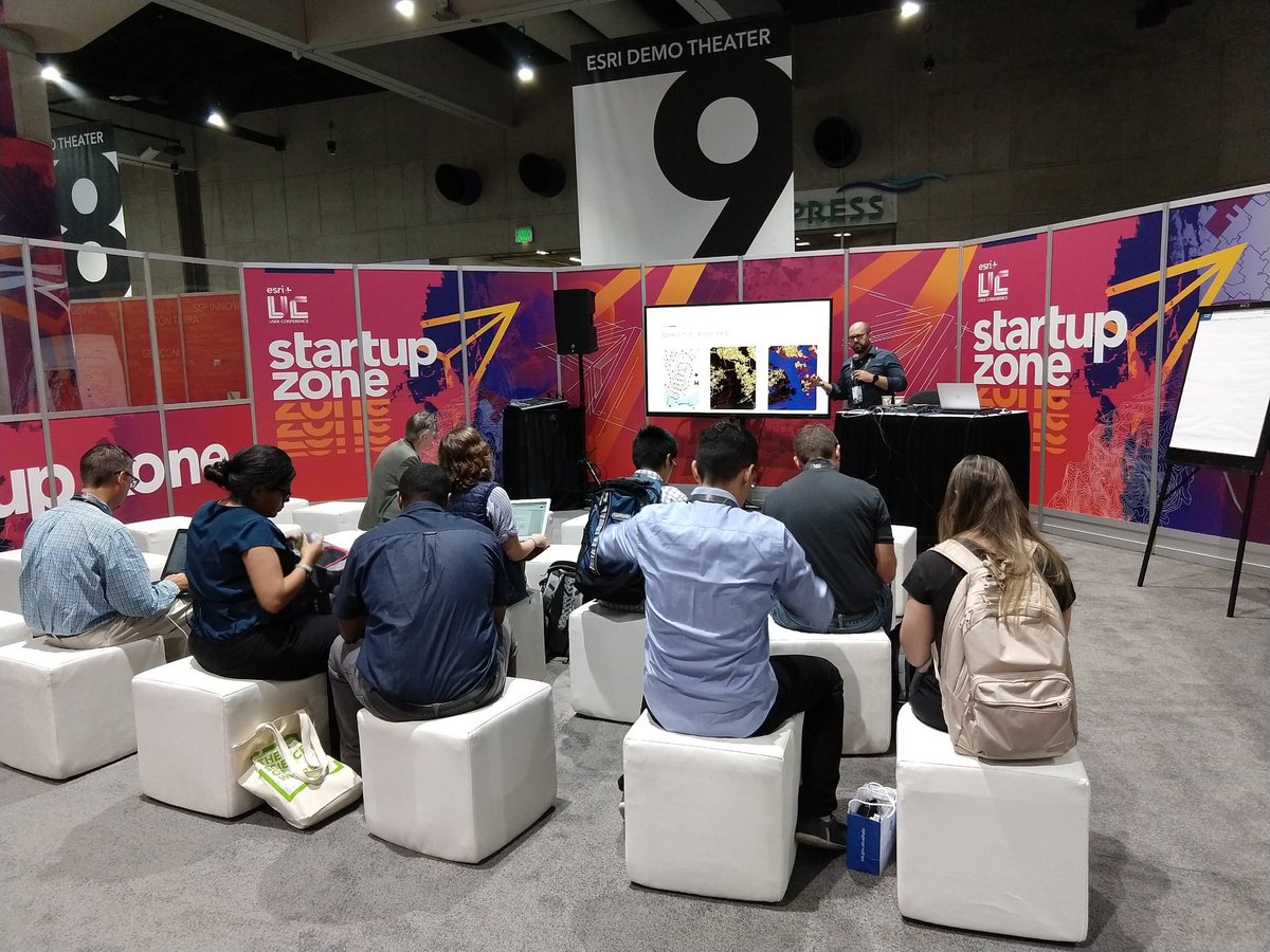 nemacfernleaf's tweet photo. Jeff is presenting about AccelAdapt right now! If you missed it be sure to stop by our booth and chat with us. #ESRIUC2019 #esriuc #poweredbyesri @EsriStartups @EsriUC https://t.co/27WlsWChfw