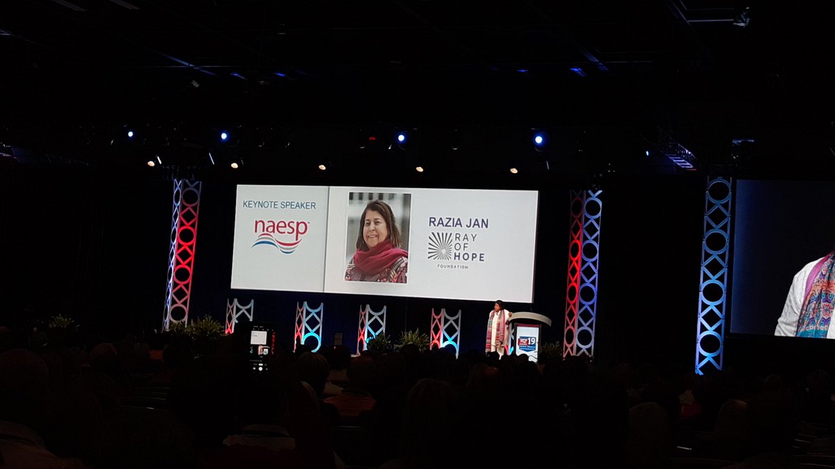 zakimi76's tweet photo. Amazing to hear Razia Jan's story of starting an all girls school in Afghanistan and the challenges she's faced, as well as the success she's had. #naesp19 https://t.co/tOUr8vRrt1