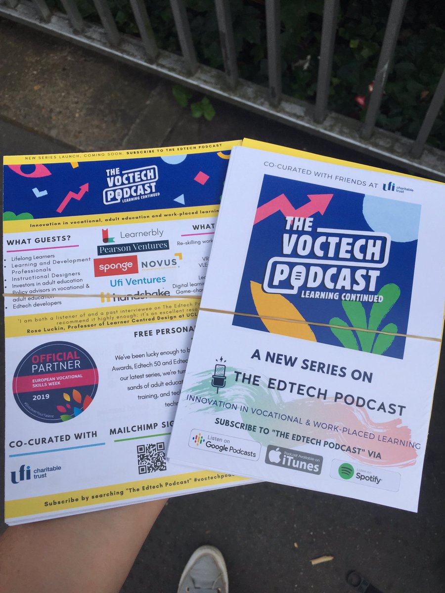 soph_bailey's tweet photo. All set for some interesting #LTSF19 conversations tomorrow. Podcast fans, let’s chat! 

Sign up for more info on our #voctech podcast launch here 👇

https://t.co/jFWlC3u6Pr

#learning #corporatetraining #lifeloglearning #vocational #EmploymentSkills19 https://t.co/SnkPqHz149