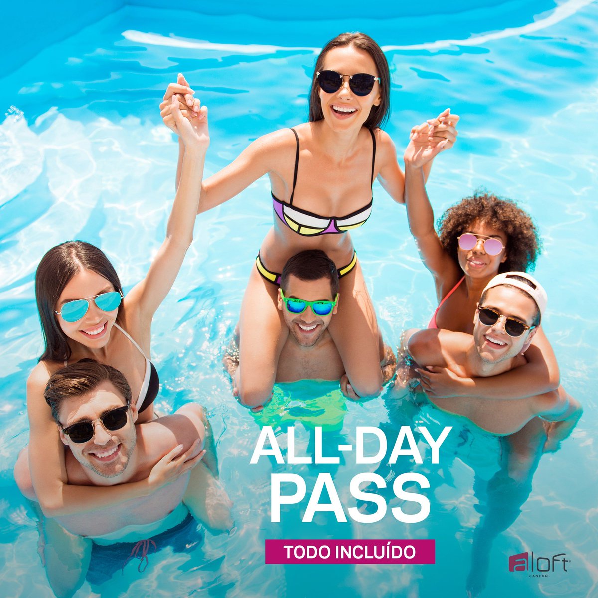 AloftCancun's tweet photo. Nuevo All-Day Pass con TODO INCLUÍDO. ⚠️😱 Disfruta de la mejor vista y todo lo que puedas comer &amp; beber por un solo precio. 🌮🍷🌊☀️🏊‍♂️🎉

#daypass #cancun #aloft #allinclusive #todoincluido #RivieraMaya #vacation #vacaciones #aloftcancun https://t.co/otthDn4j5c