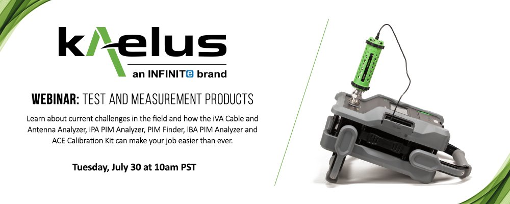 Webinar alert! Be sure to register for our <a href="/KaelusRF/">Kaelus RF</a> #webinar on test and measurement products on July 30 (10am PST). The #FREE webinar will be co-hosted by #Kaelus Application Engineer, Humberto Sepulveda, and #TalleyInc Product Manager, Bruce Nelson. bit.ly/2YMeXZB
