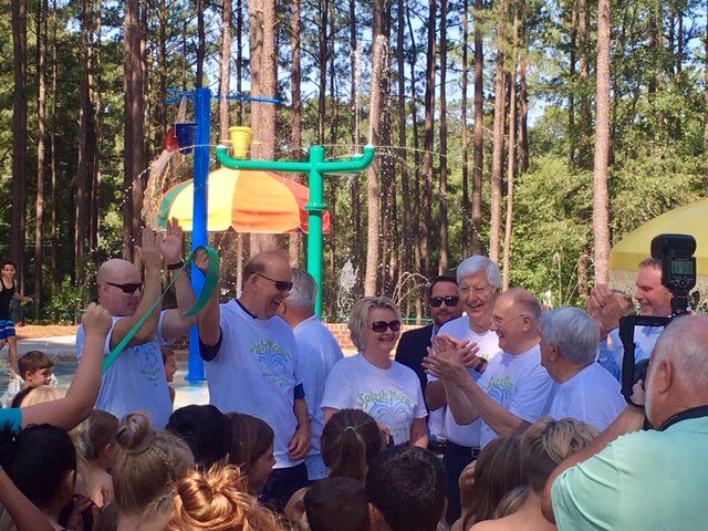 MooreCountyGov's tweet photo. Thanks to everyone who came out to celebrate the grand opening of the splash pad today!  We hope to see you enjoying it all summer long! https://t.co/XYbhPYplCW