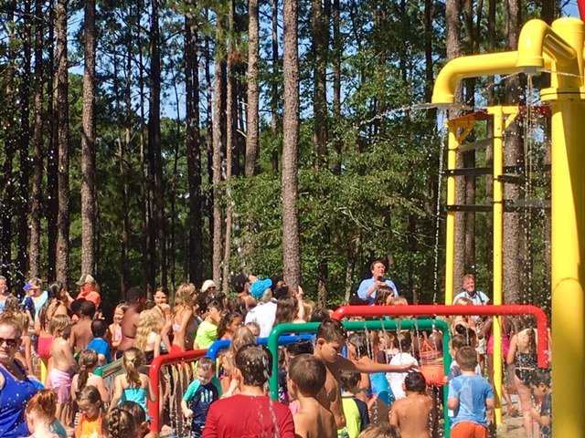 Thanks to everyone who came out to celebrate the grand opening of the splash pad today!  We hope to see you enjoying it all summer long!