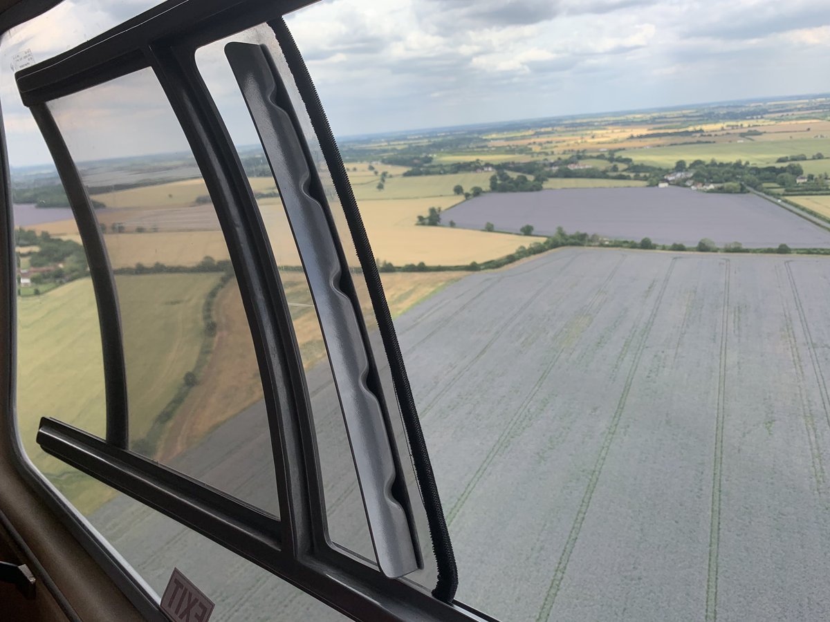 maruddy1's tweet photo. Getting stuck into the critical care passport with a failed airway / front of neck access moulage with @RueckerMD @TonyTone17 in between jobs on @EHAAT_ HM55....flying over Herts and it’s beautiful lavender fields https://t.co/Y1TNzrbZuH