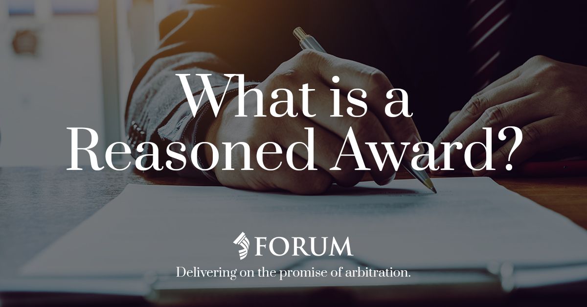An arbitration agreement requires that an arbitrator issue a “reasoned award,” where it stated that it was based on the parties’ statements and accounting records, pointed to specific findings, and explained which evidence the arbitrator found relevant. buff.ly/2ZB7vAy
