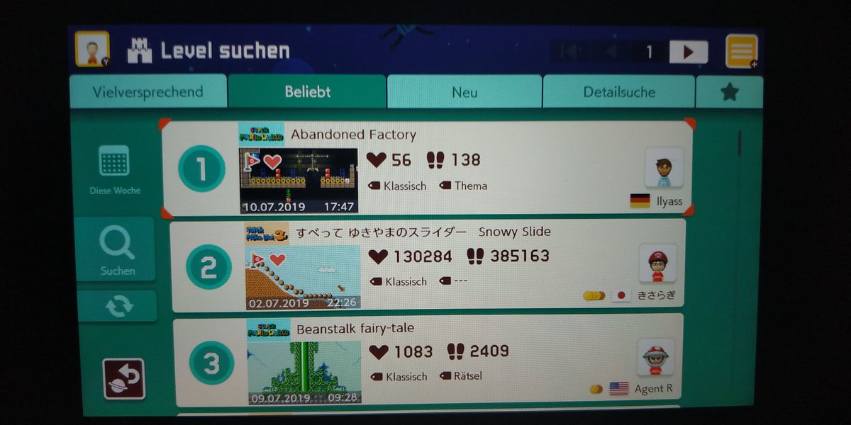 toastyyy's tweet photo. Ilyass-Level wird bei mir aktuell auf dem 1. Rang der beliebten Level angezeigt 😉 #rbtvmaker https://t.co/i9953qJEzt