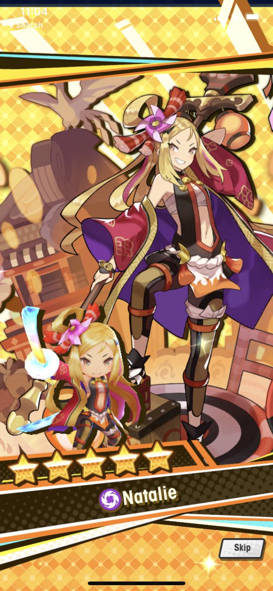 efrainART's tweet image. I got her on the last day of the showcase! She so prettyyyy I only spent 5 summon tickets waooo