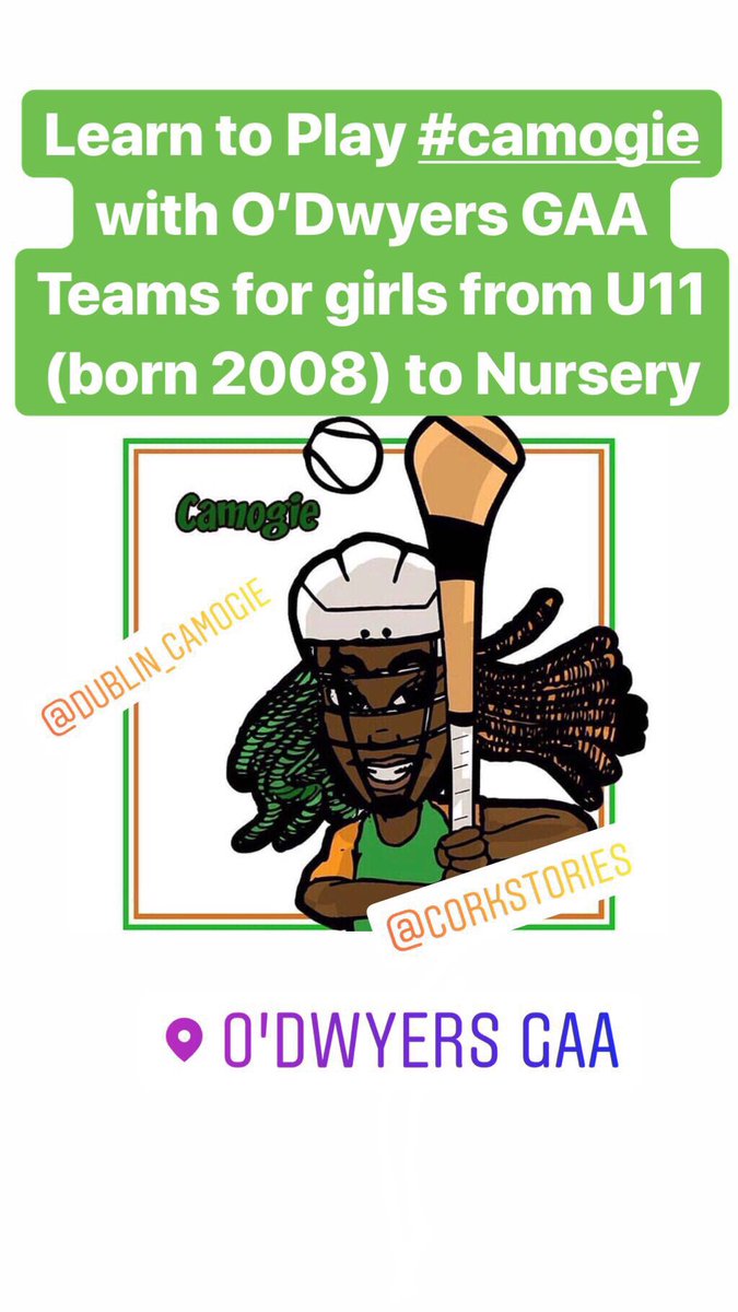 Learn to play #Camogie We have teams from U11 (born 2008) to Nursery 🙌 Join our great group of girls 👍 All our girls team play both Football & Camogie 👏 @CamogieDublin @corkstories #corkstories @BalbrigganIF @BalbrigganSport @Balbrigganinfo @OurBalbriggan @BalbrigganNews