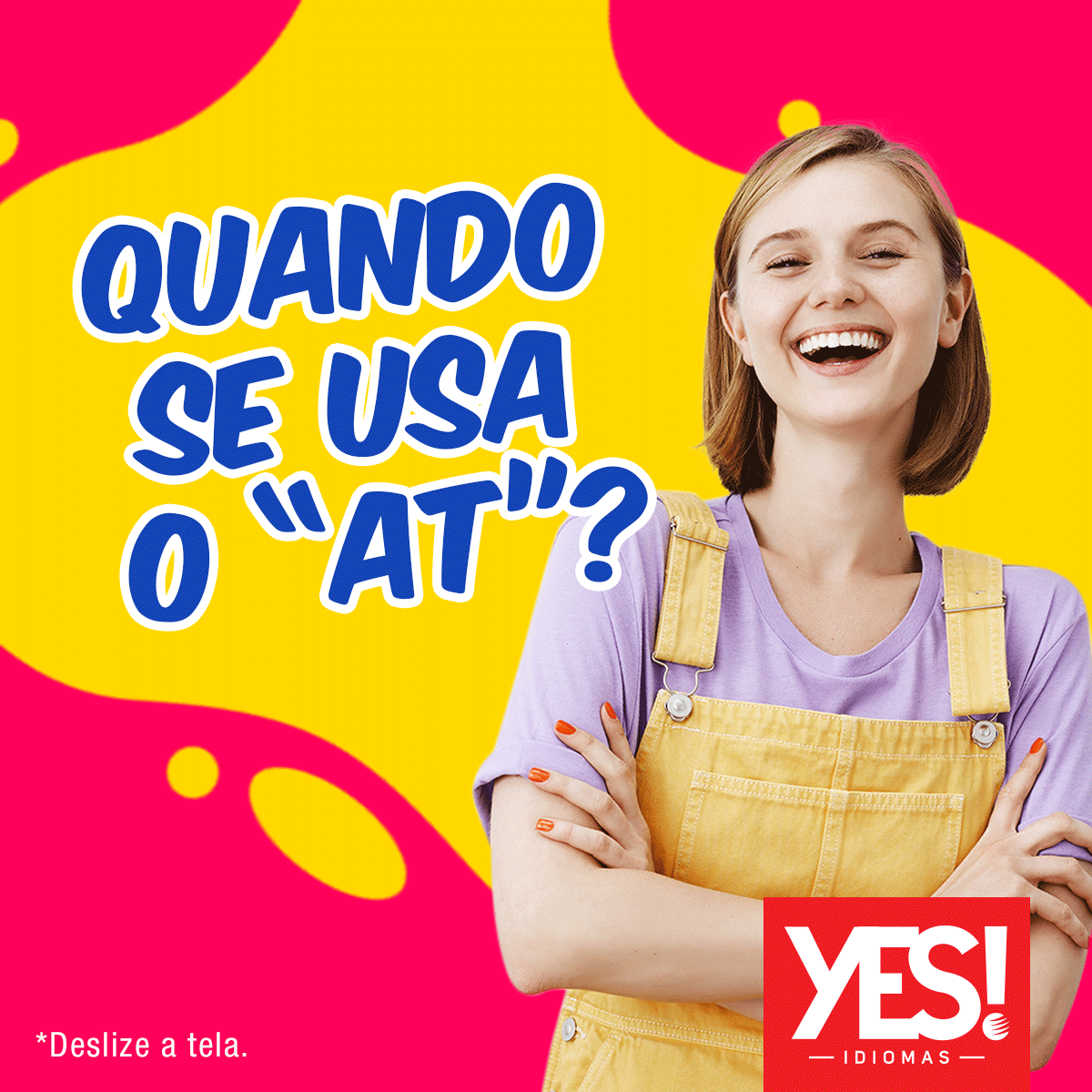 CanalYES's tweet photo. Para nunca mais esquecer quando usar a preposition “AT” 😉 https://t.co/A1fcNPXCW8