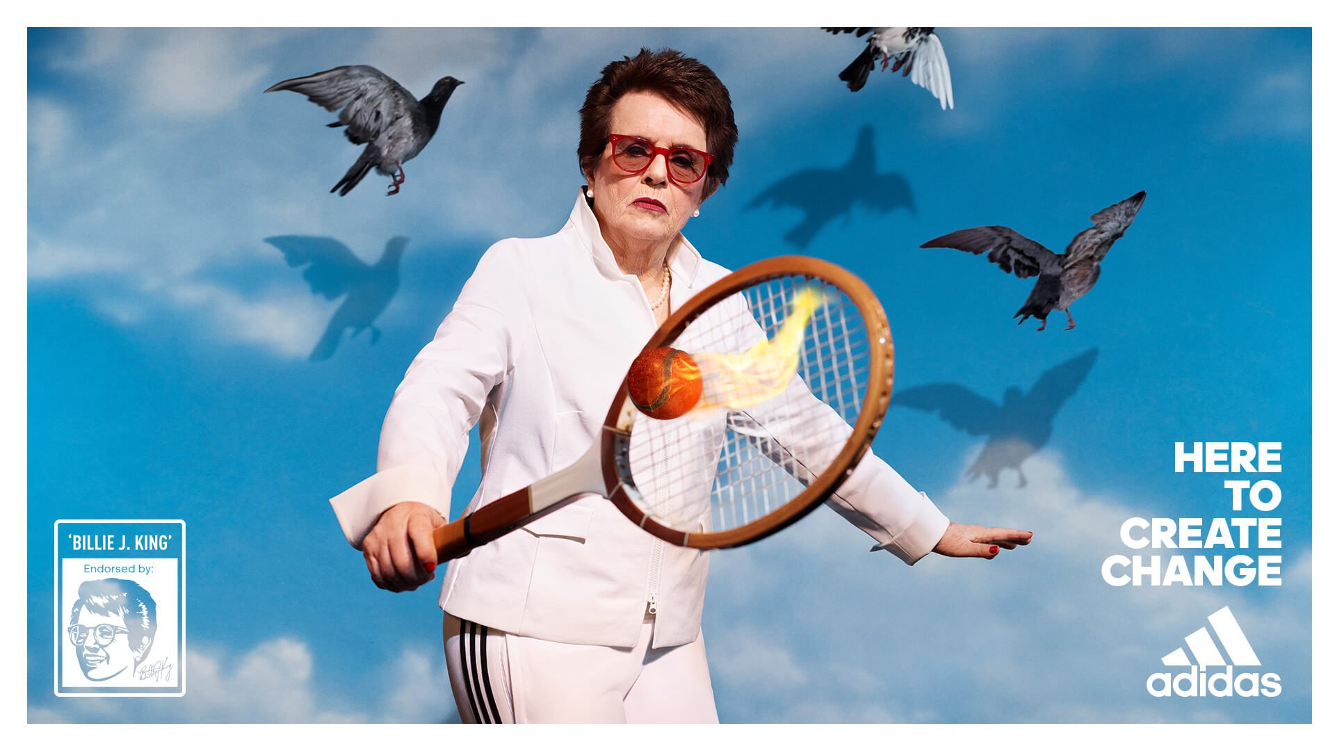 Adweek on Twitter: "Q4: Adidas struck marketing gold by putting '70s tennis trailblazer Billie Jean King front and center in its 2018 marketing. Which retired female athletes or sports figures would